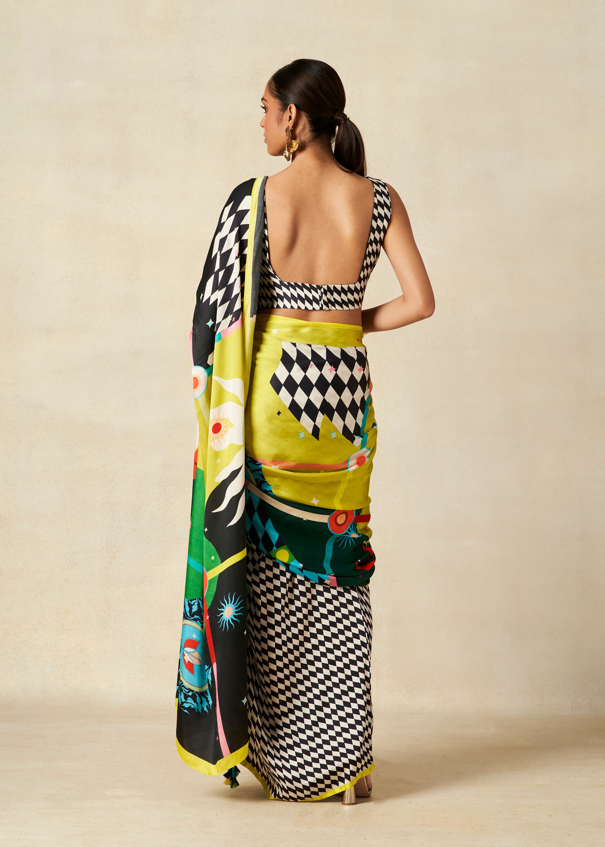 Printed Draped Saree​