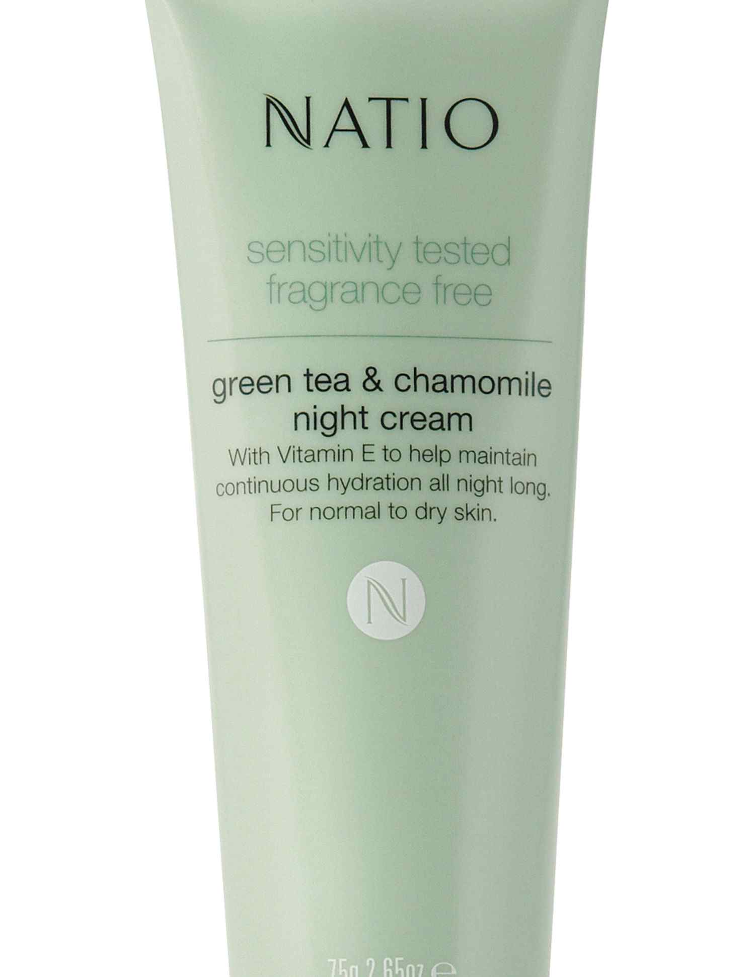 Sensitivity Tested Fragrance Free Green Tea And Chamomile Night Cream • 75gm