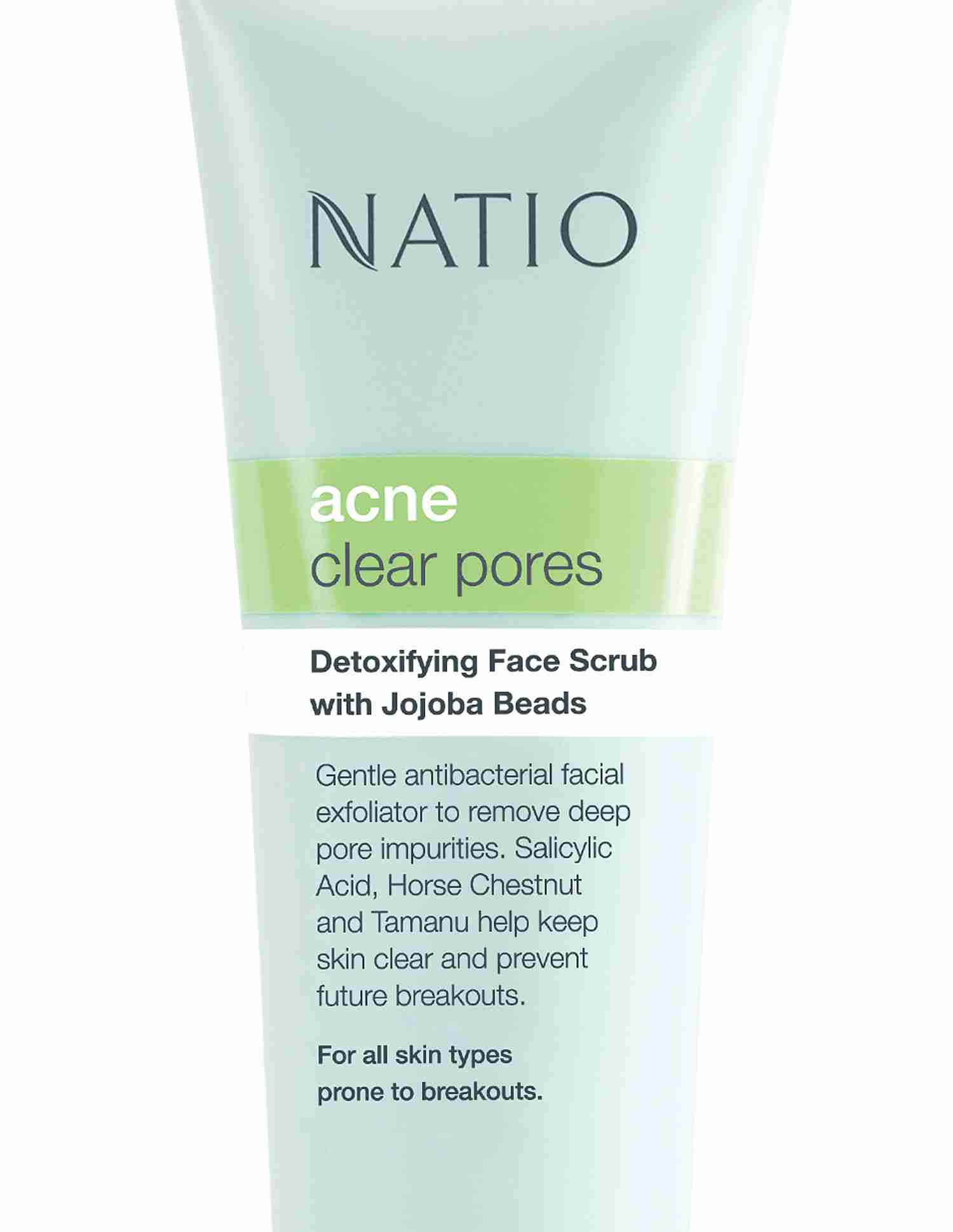 Detoxifying Face Scrub With Jojoba BeadsAcne Prone Skin • 100g