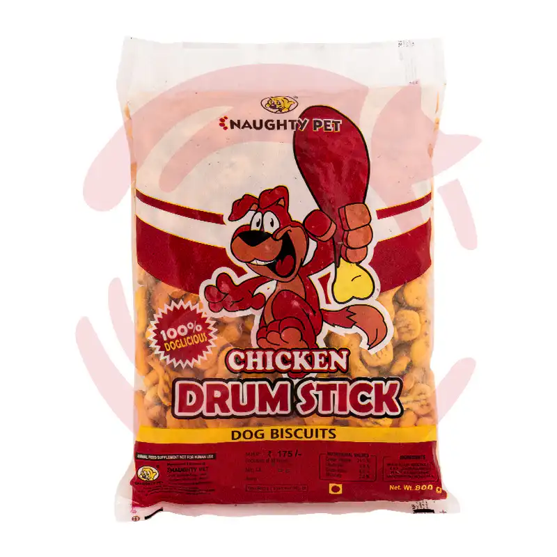 Naughty Pet Chicken Drum Stik Biscuits 800 Gm