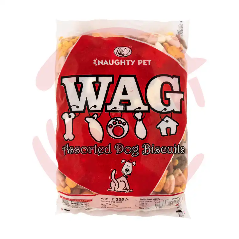 Naughty Pet Wag Biscuits 800 Gm
