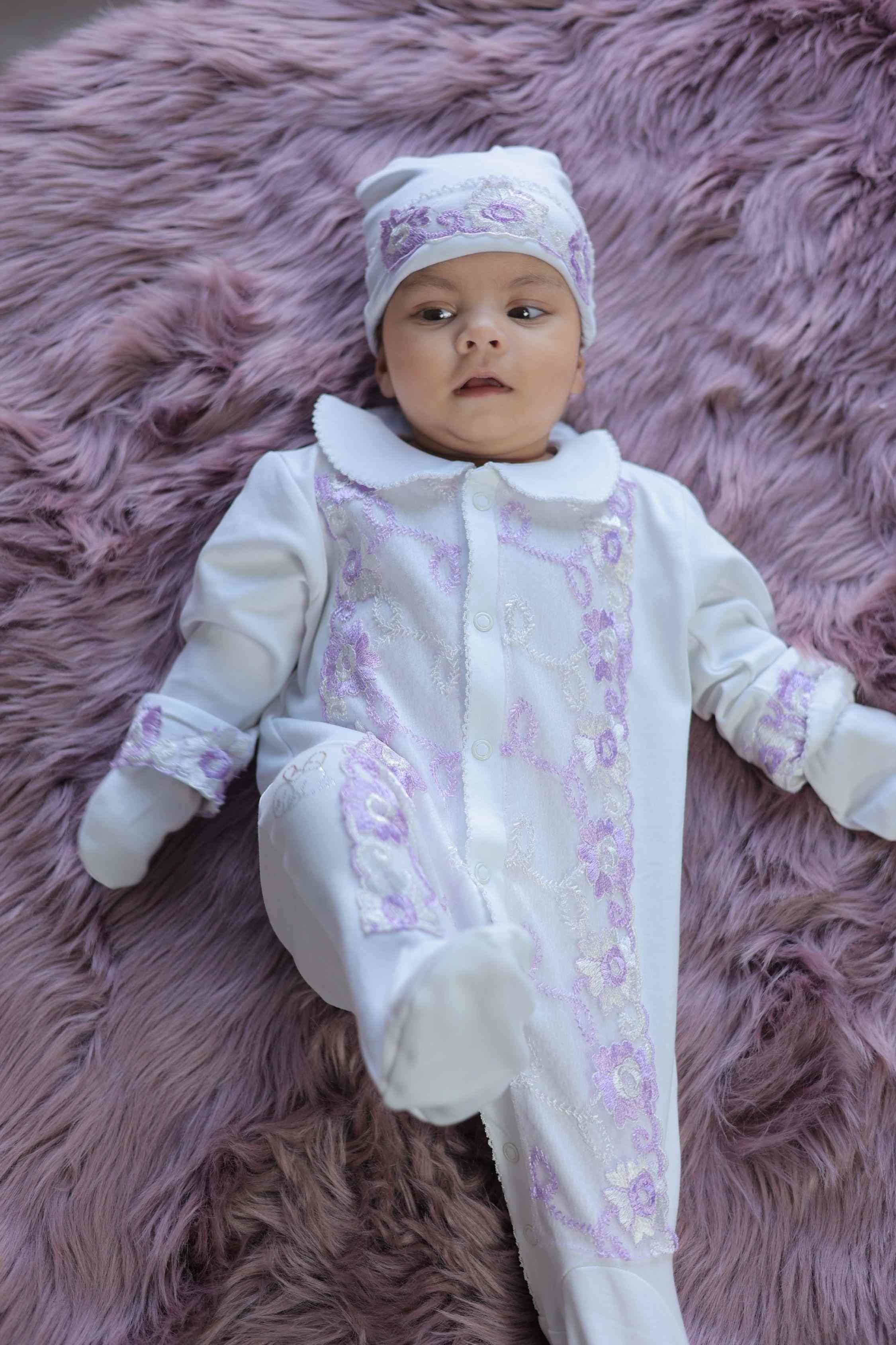 Lilac Lace Delight Romper Set