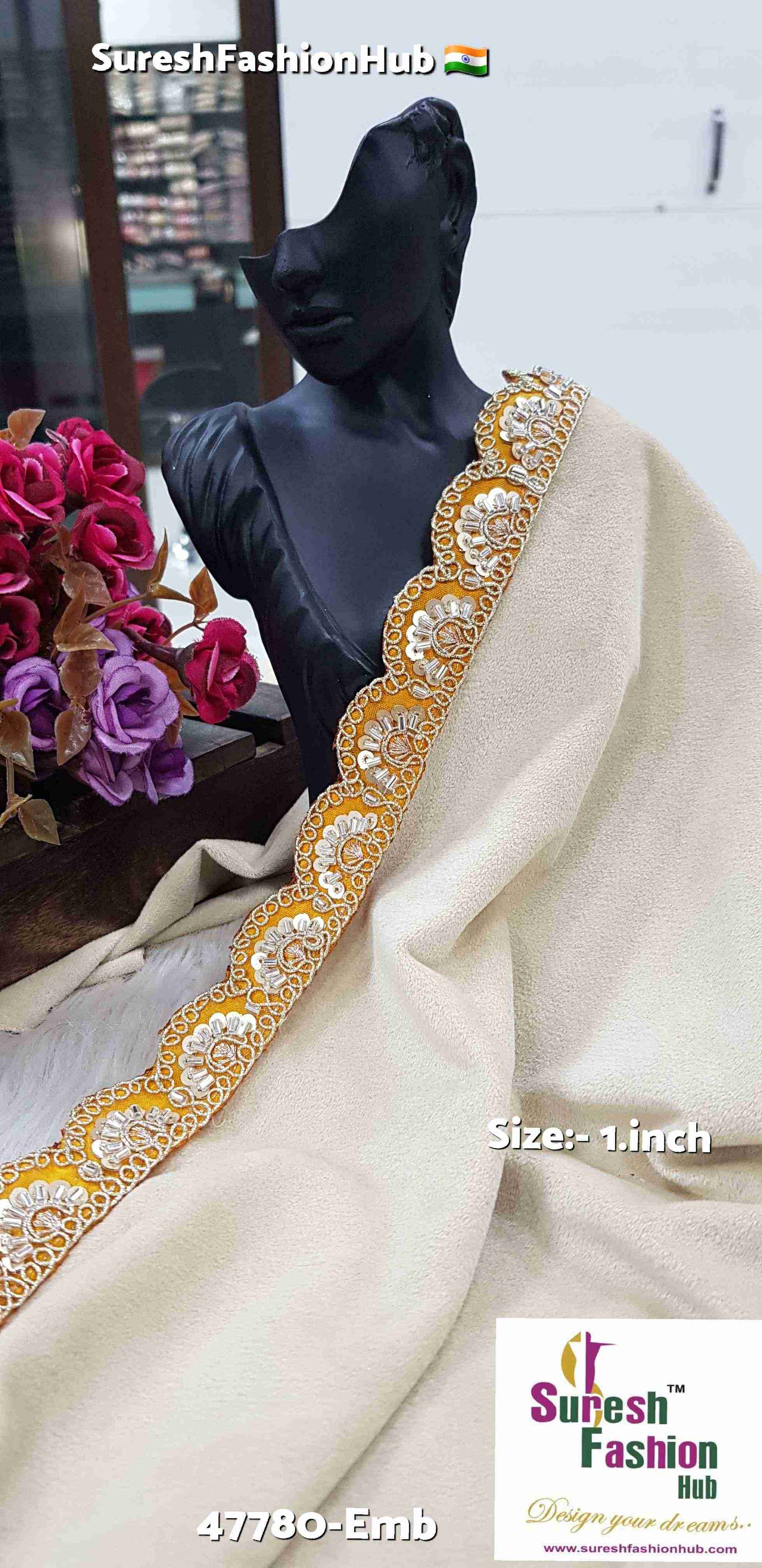 Yellow Sunshine Scalloped Trim