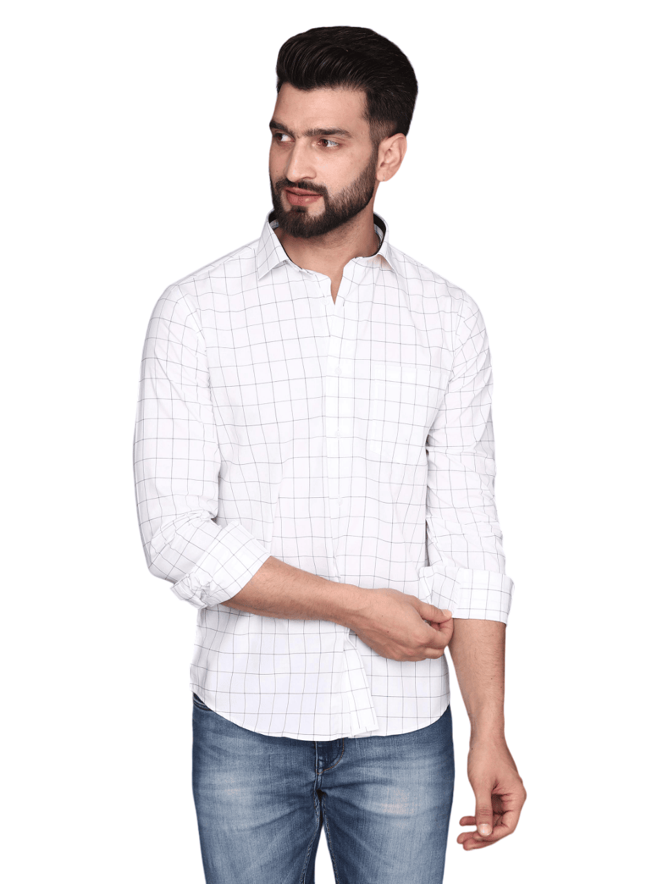 Albion Mens Cafe White Shirt F/S