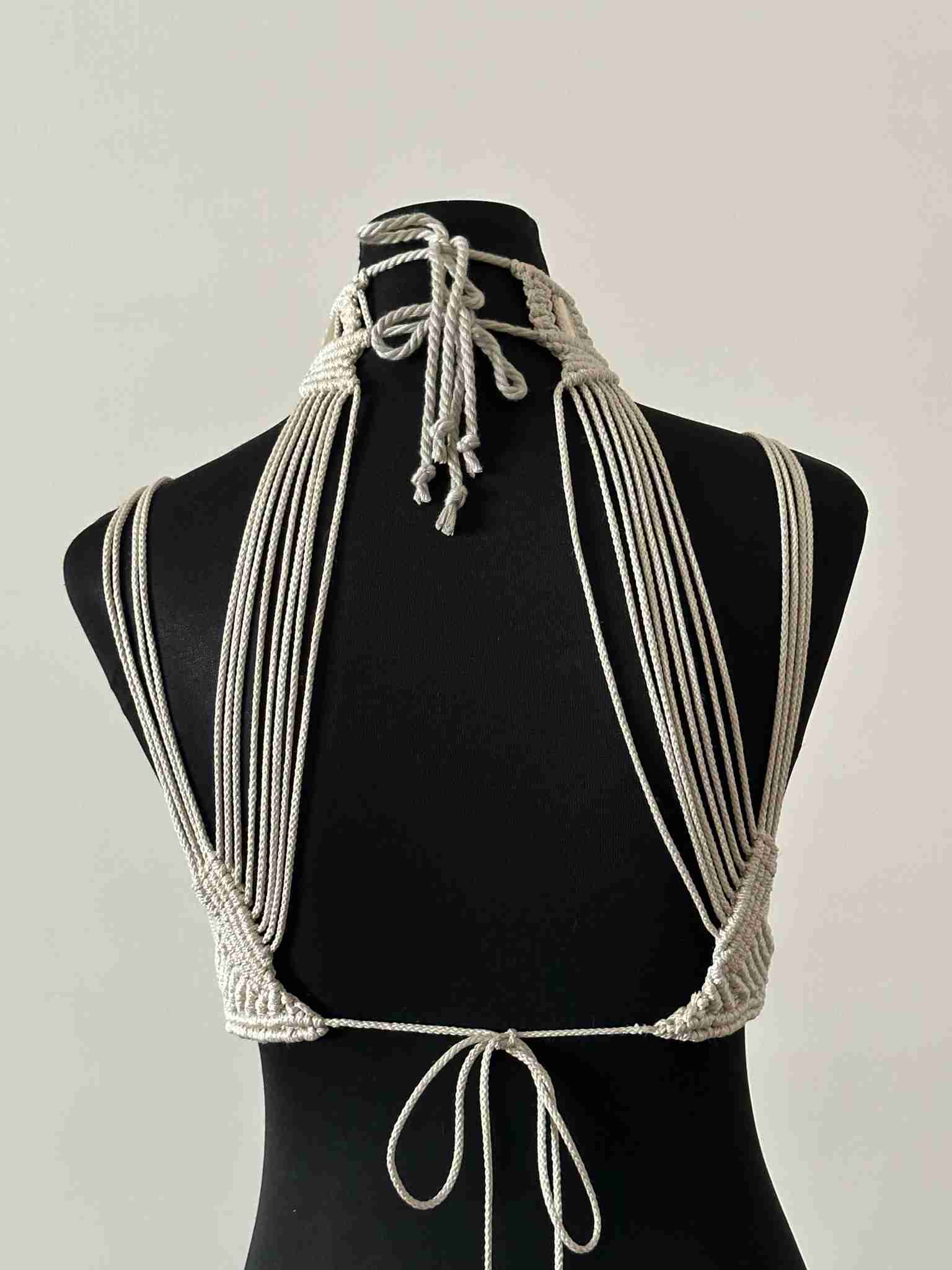 Lustrous Knots Metallic Bustier