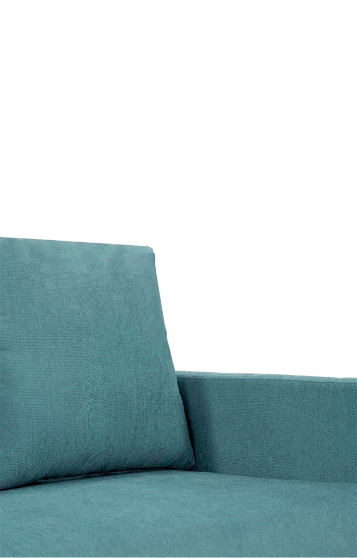 neudot Saya LHS Sectional Sofa for Living Room |6 Person Sofa| Premium Fabric with Cushioned Armrest | 12 Months Warranty| Solid Wood Frame| 6 Seater in Saya Teal Color DIY(Do-It-Yourself)