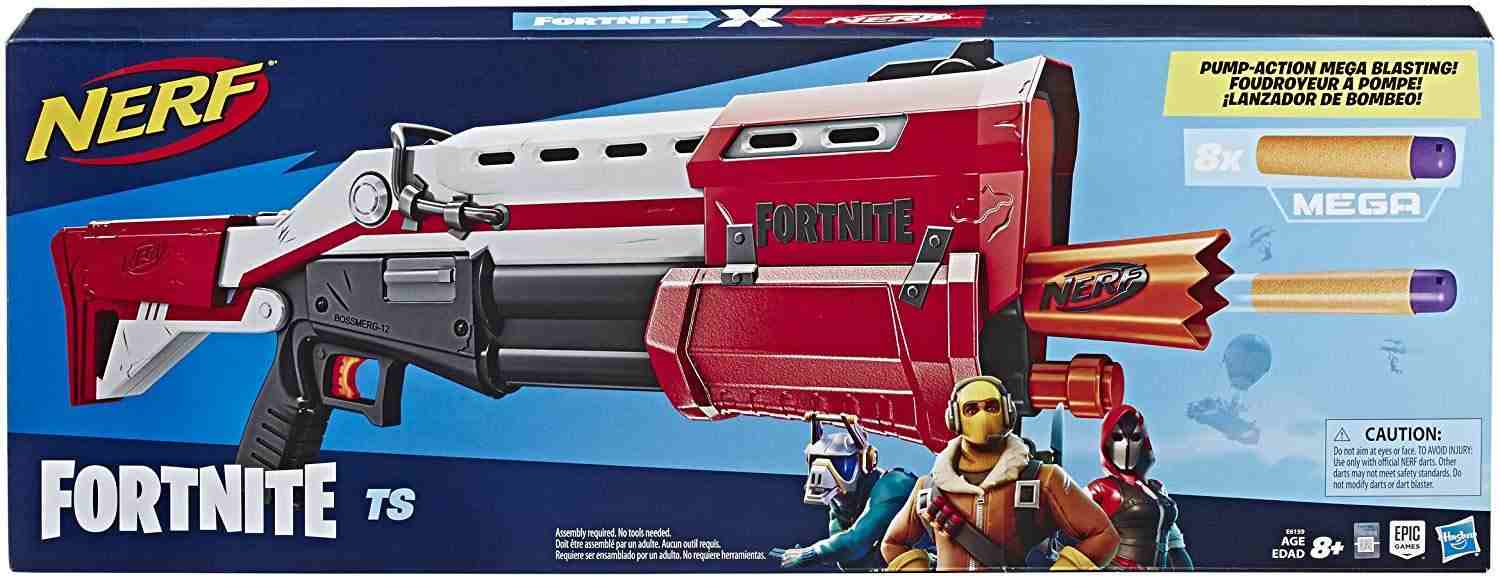 Nerf Fortnite TS Blaster, Pump Action Dart Blaster Blasters for Kids age 8Y+