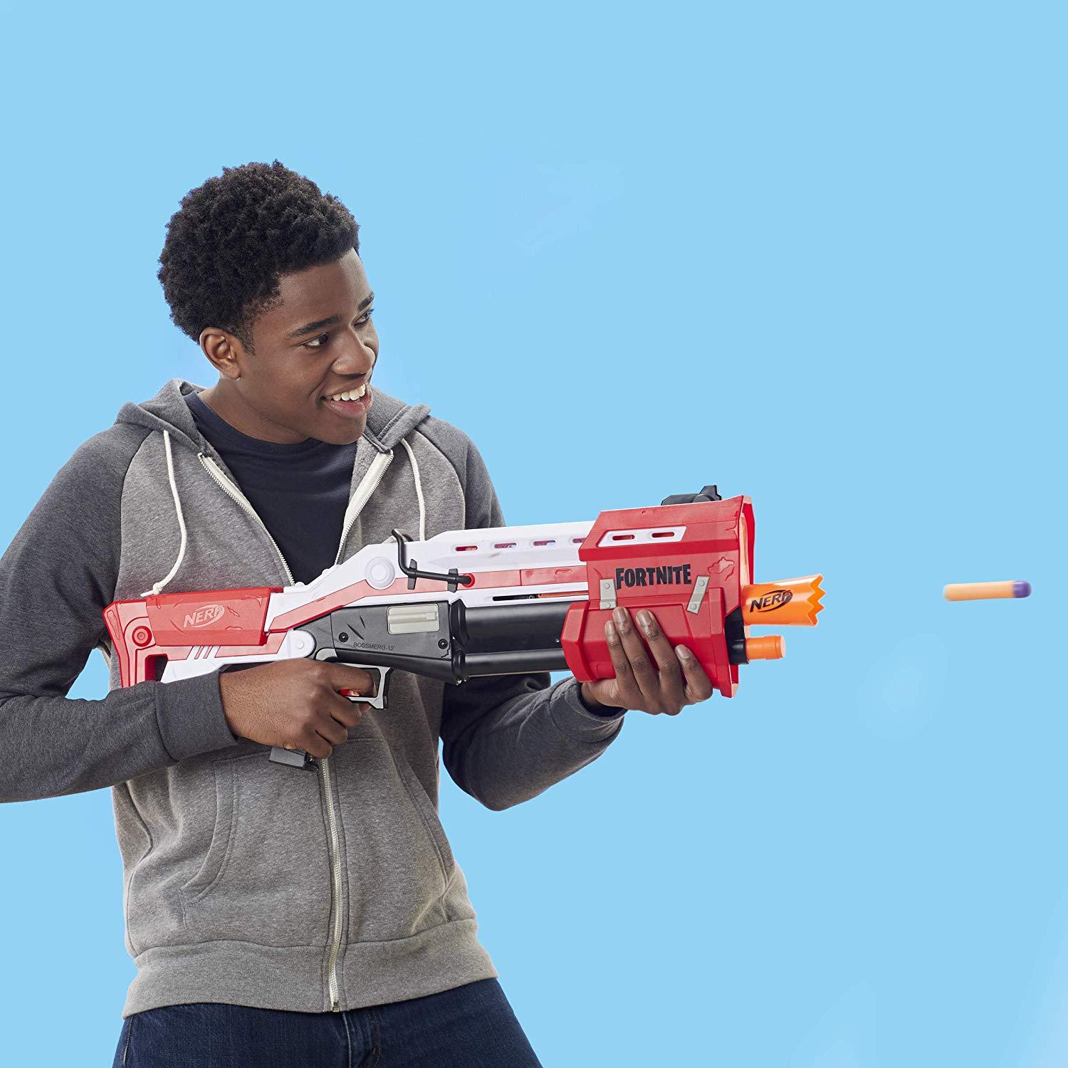 Nerf Fortnite TS Blaster, Pump Action Dart Blaster Blasters for Kids age 8Y+