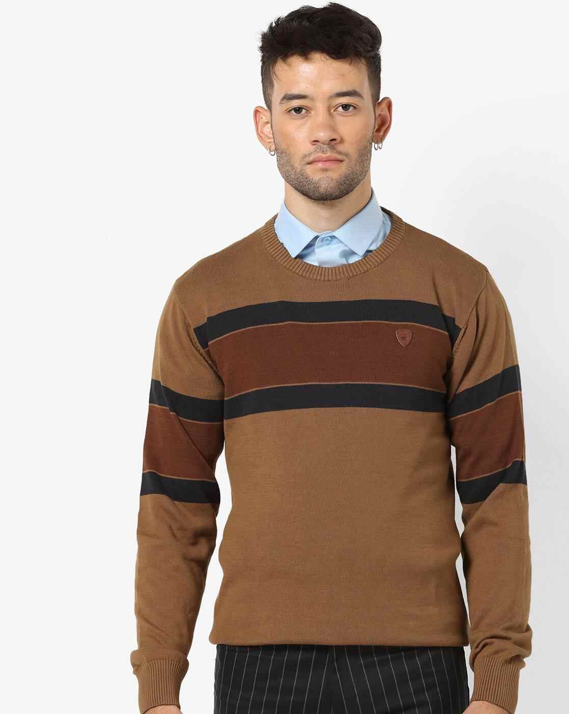 NETPLAY | Striped Crew-Neck Sweatshirt|0