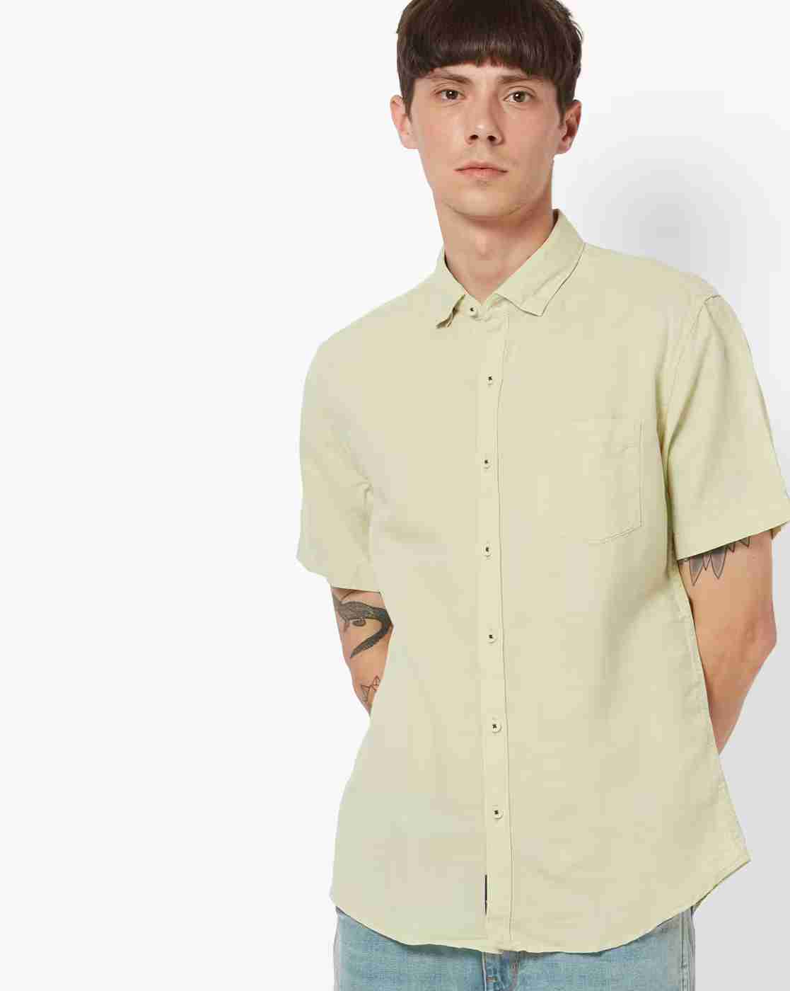 NETPLAY | Short-Sleeve Shirt with Patch Pocket|0