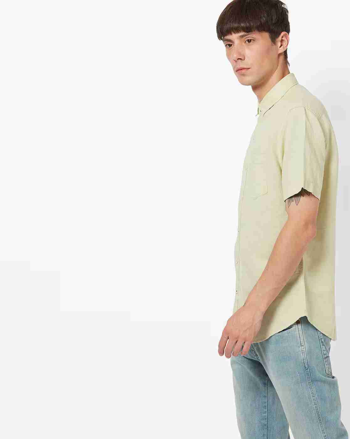 NETPLAY | Short-Sleeve Shirt with Patch Pocket|1