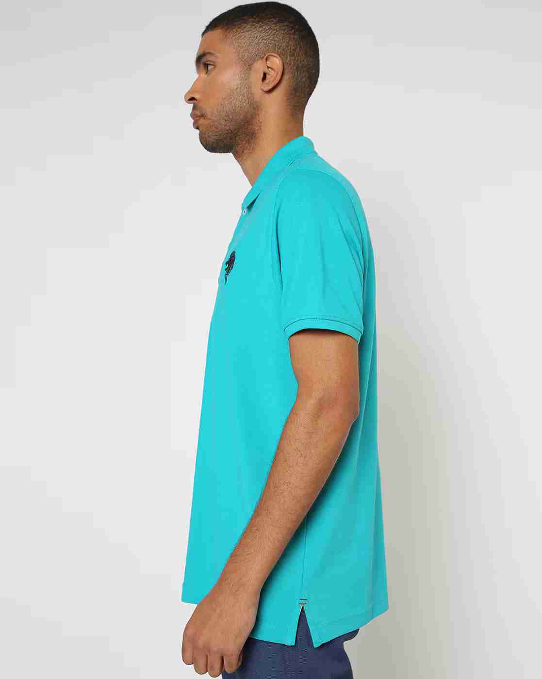NETPLAY | Regular Fit Solid Cotton Polo T-Shirt|1