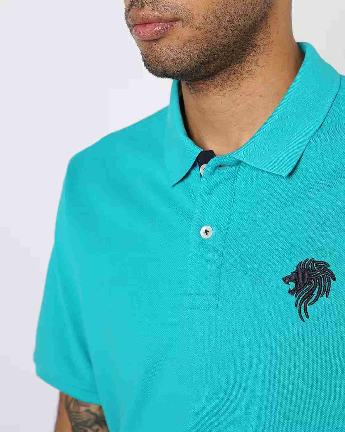 NETPLAY | Regular Fit Solid Cotton Polo T-Shirt|4
