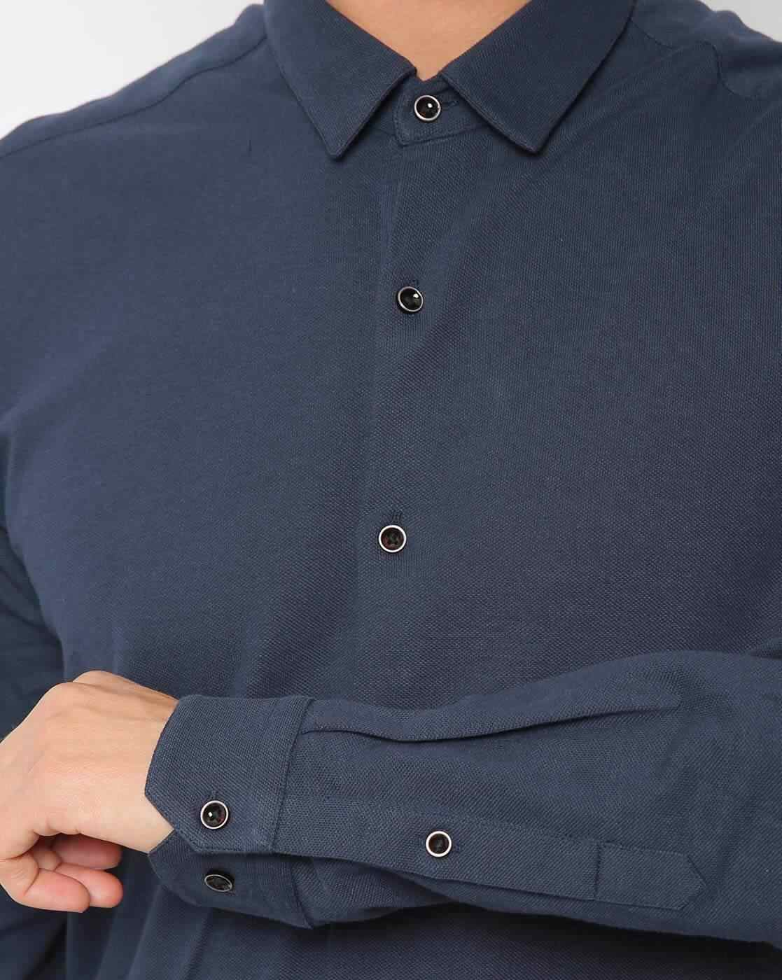 NETPLAY | Knit Slim Fit Shirt|2