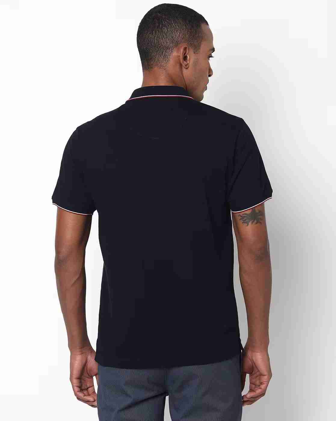 NETPLAY | Slim Fit Self-Design Polo T-Shirt with Welt Pocket|1