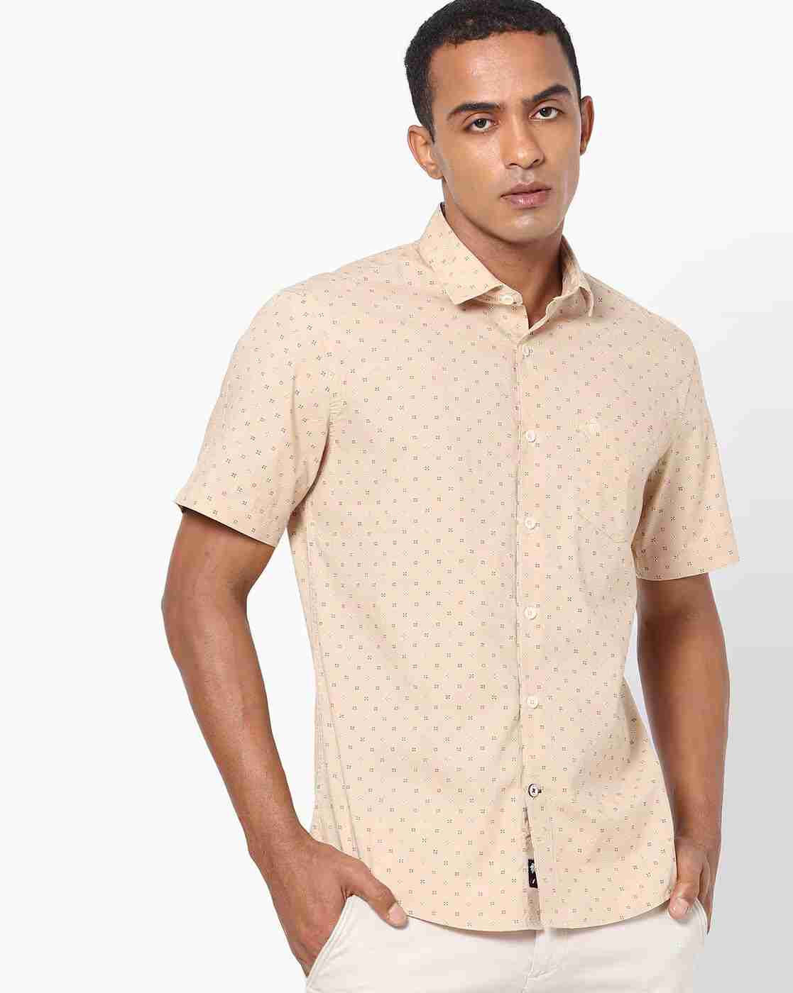 NETPLAY | Micro Print Slim Fit Shirt with Patch Pocket|0
