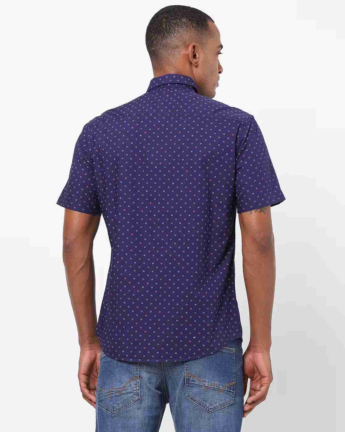NETPLAY | Slim Fit Shirt with Woven Motifs|1