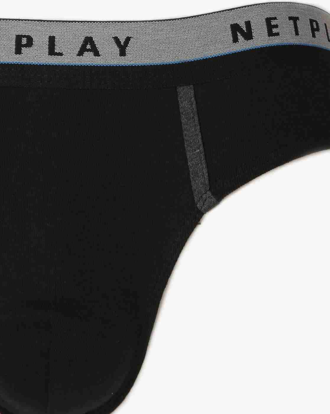 NETPLAY | Briefs with Brand Woven Elasticated Waist|2