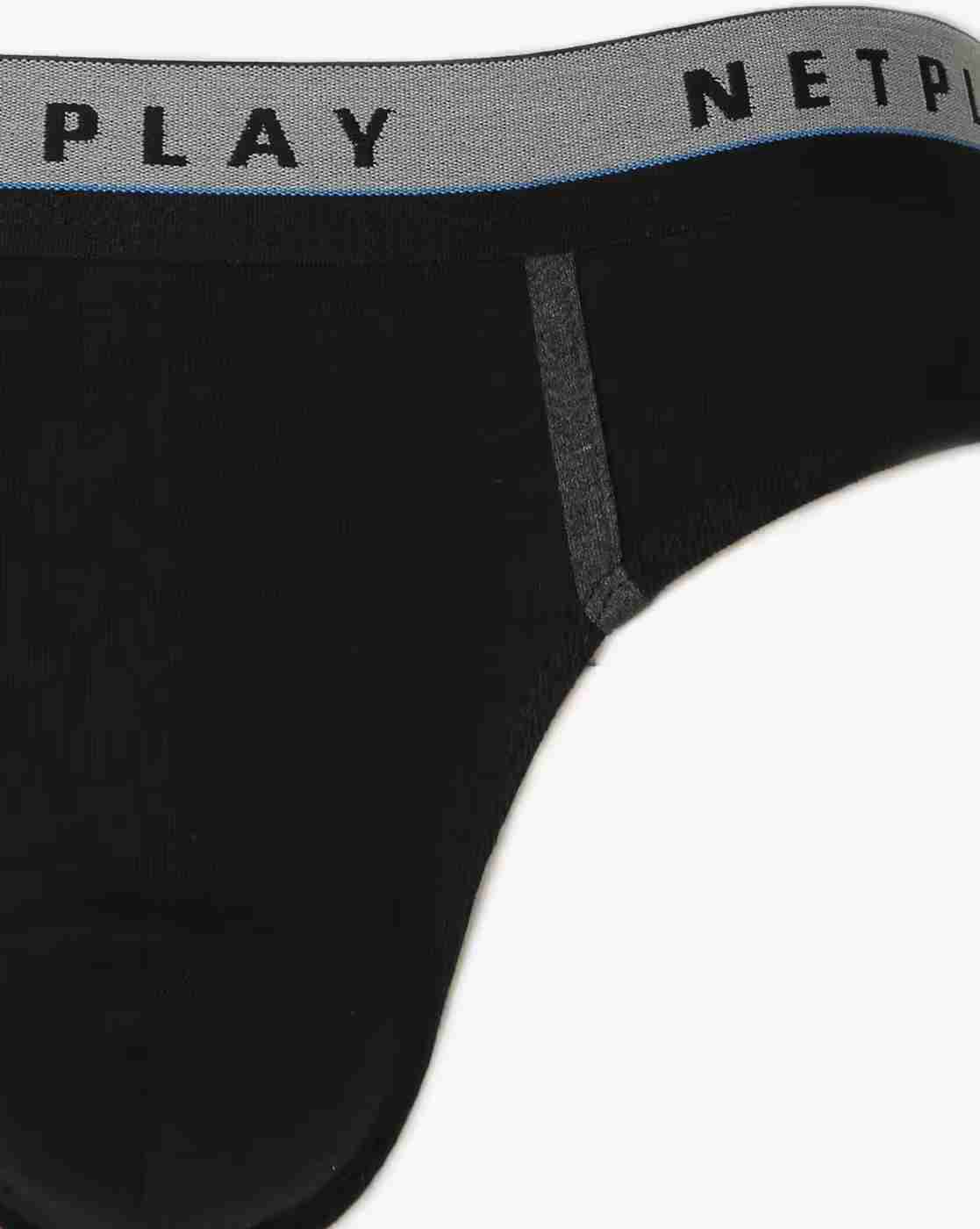 NETPLAY | Briefs with Brand Woven Elasticated Waist|2