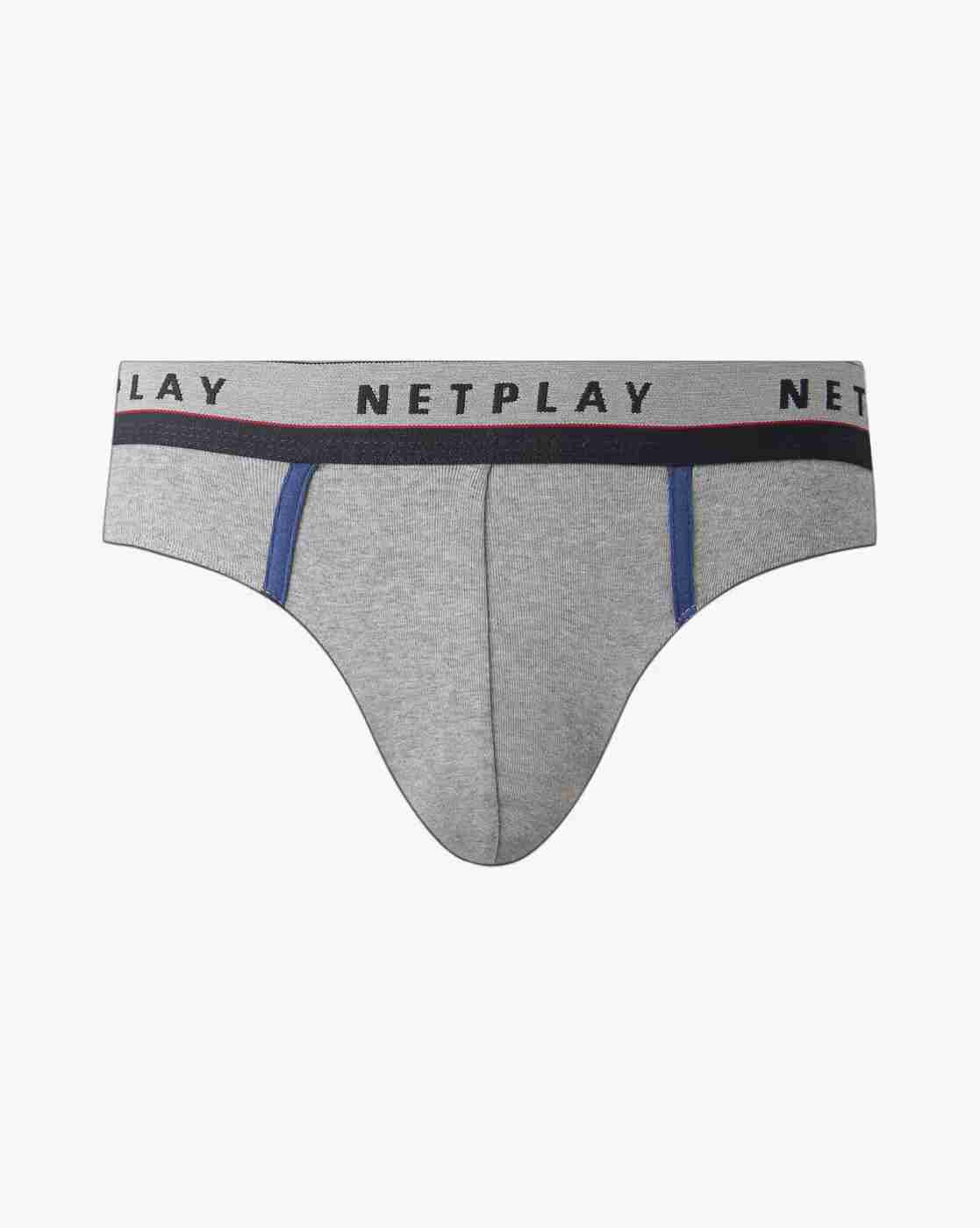 Heathered Briefs with Brand Woven Elasticated Waist