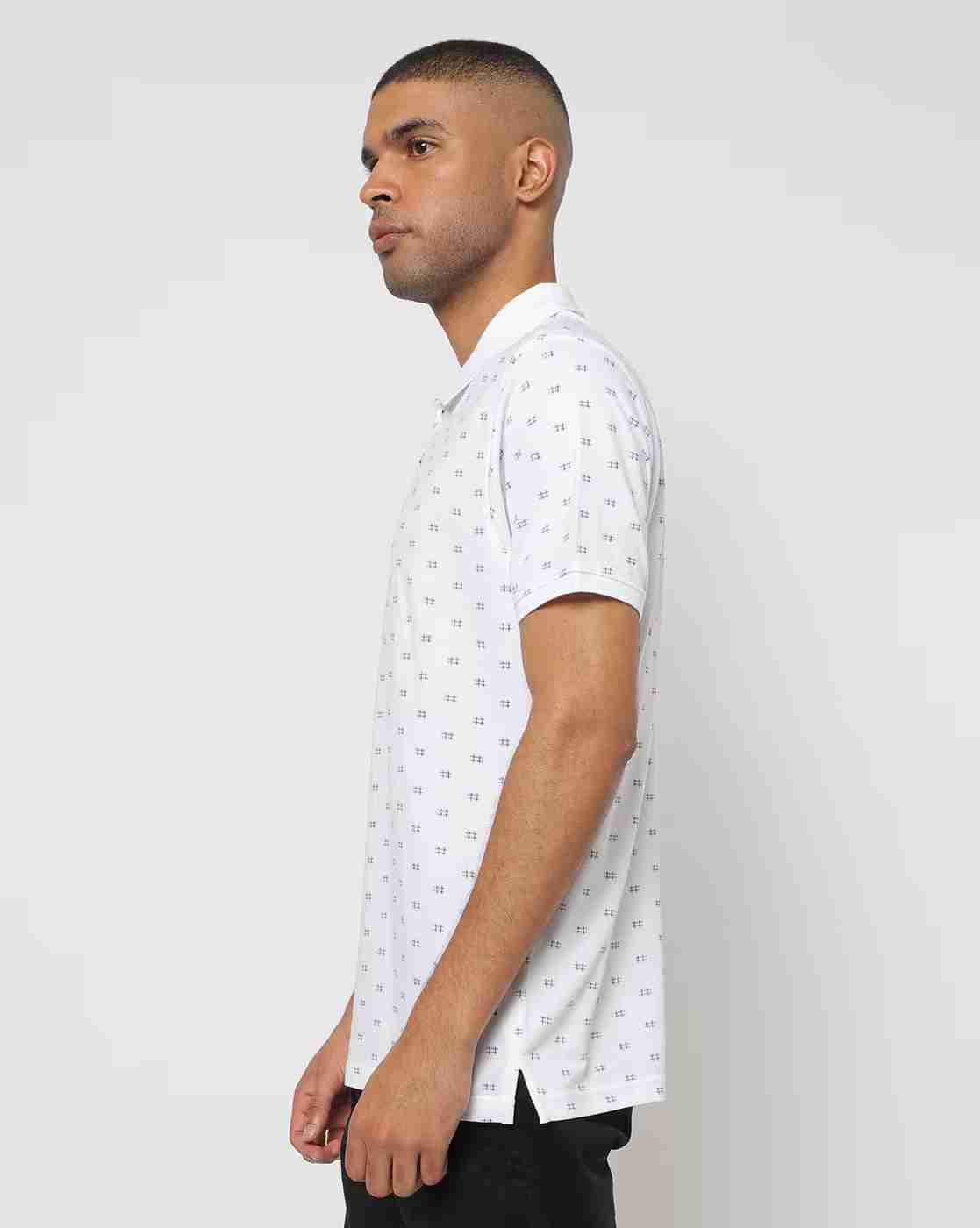 NETPLAY | Regular Fit Geometric Print Polo T-Shirt|1