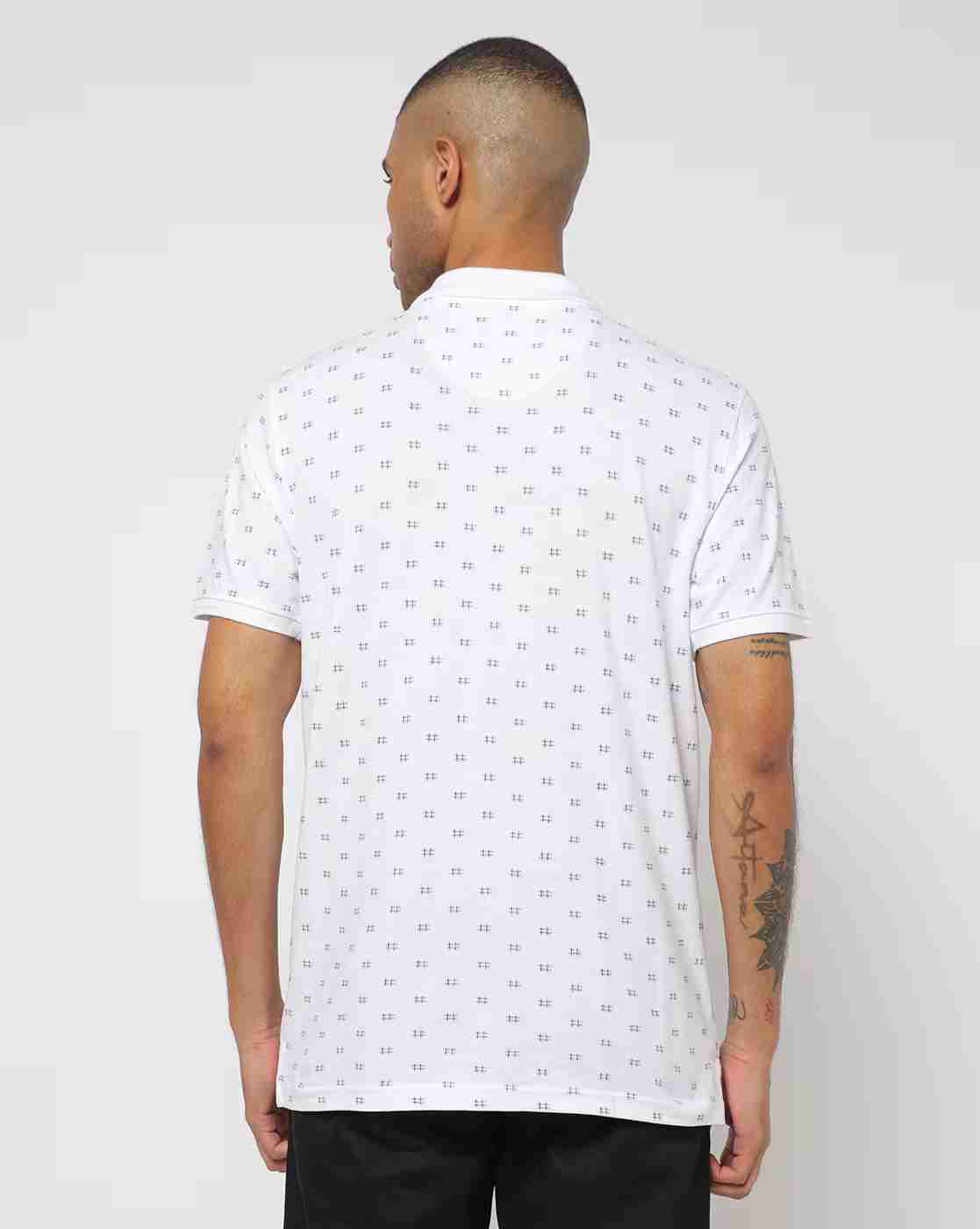 NETPLAY | Regular Fit Geometric Print Polo T-Shirt|2