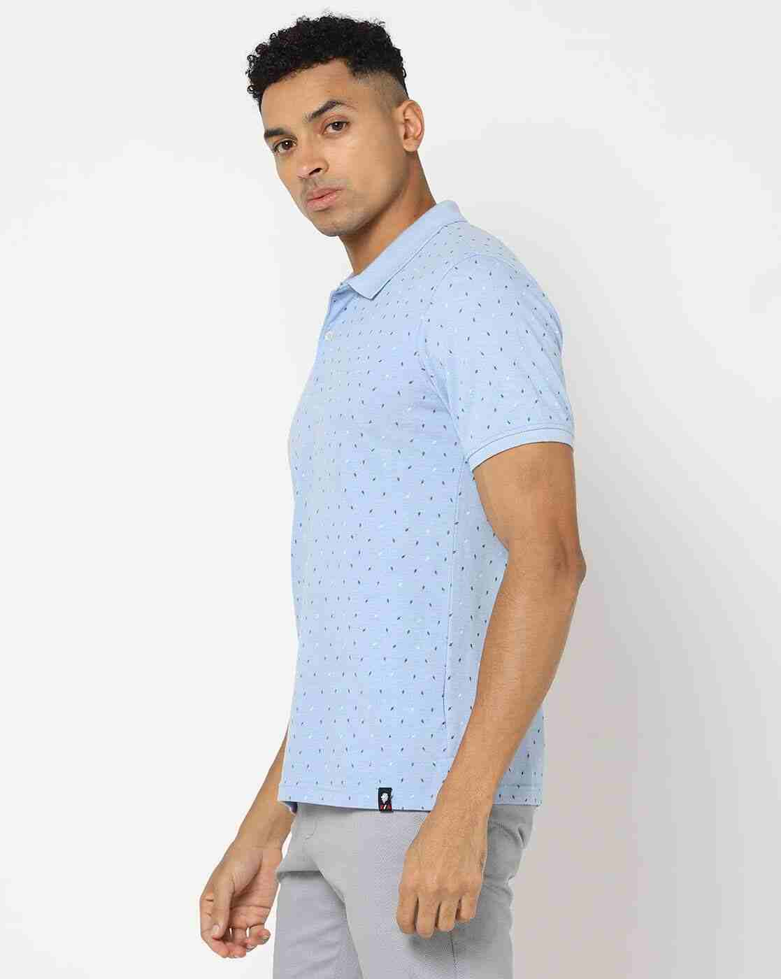 NETPLAY | Regular Fit Micro Print Polo T-Shirt|1