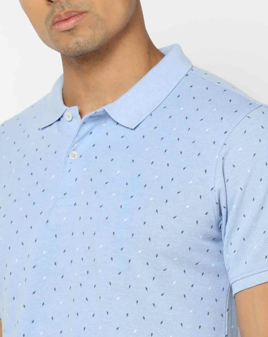 NETPLAY | Regular Fit Micro Print Polo T-Shirt|4