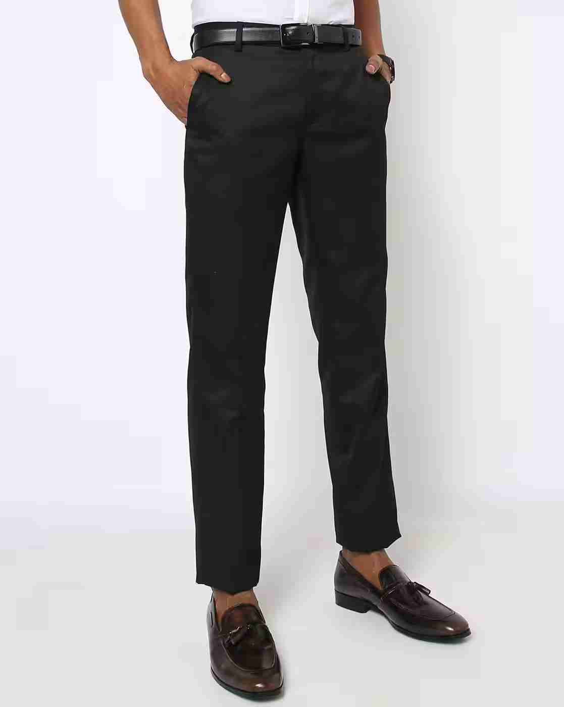 Slim Fit Flat-Front Trousers