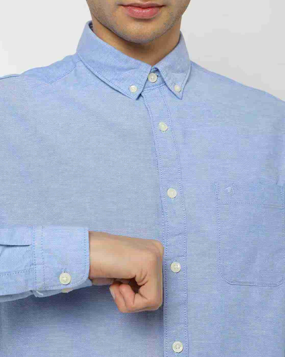 NETPLAY | Men Core Oxford Slim Fit Shirt with Patch Pocket|3
