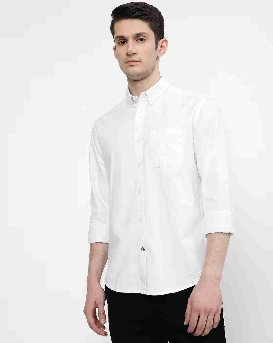 NETPLAY | Men Core Oxford Slim Fit Shirt with Patch Pocket|1