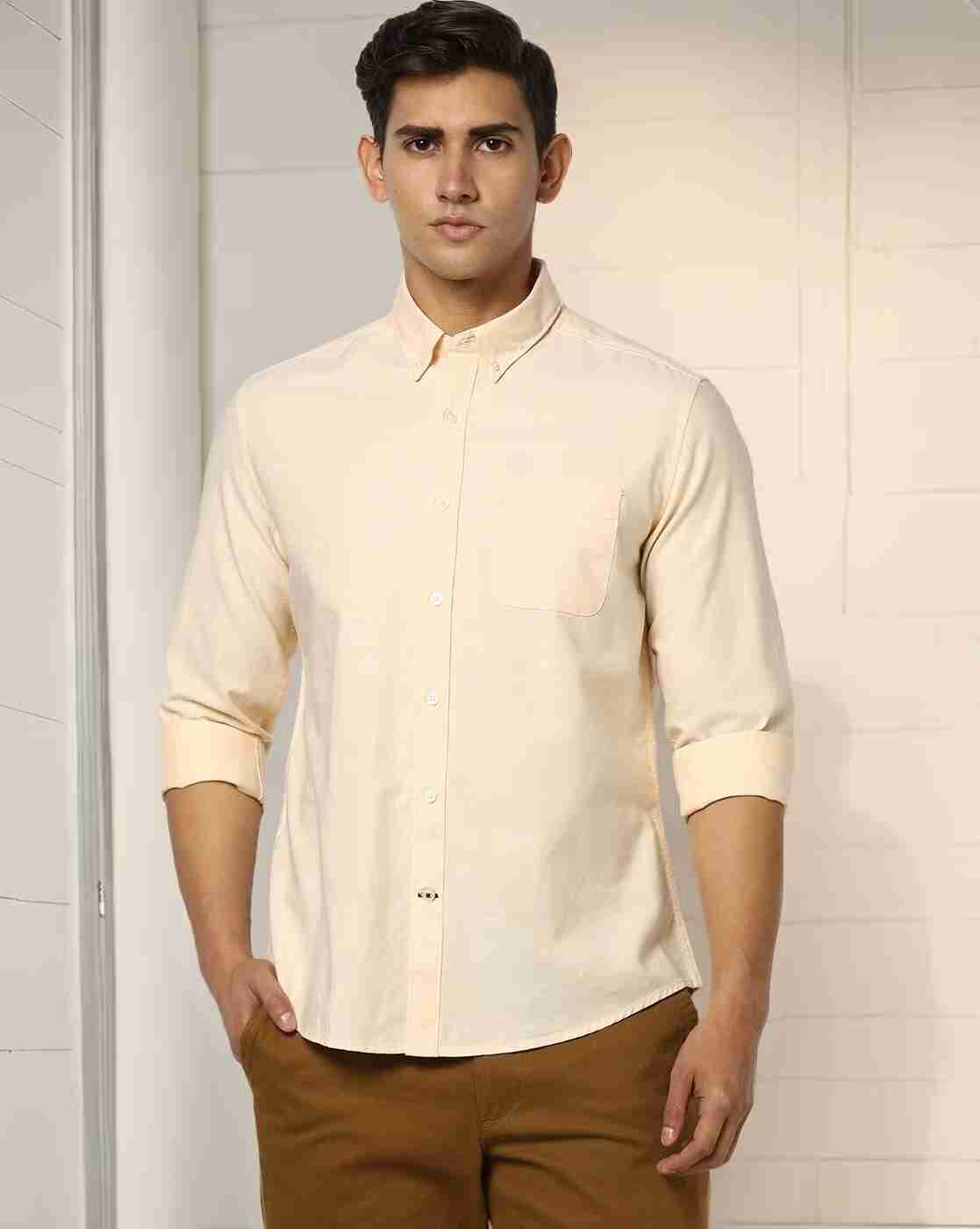 Men Core Oxford Slim Fit Shirt with Patch Pocket