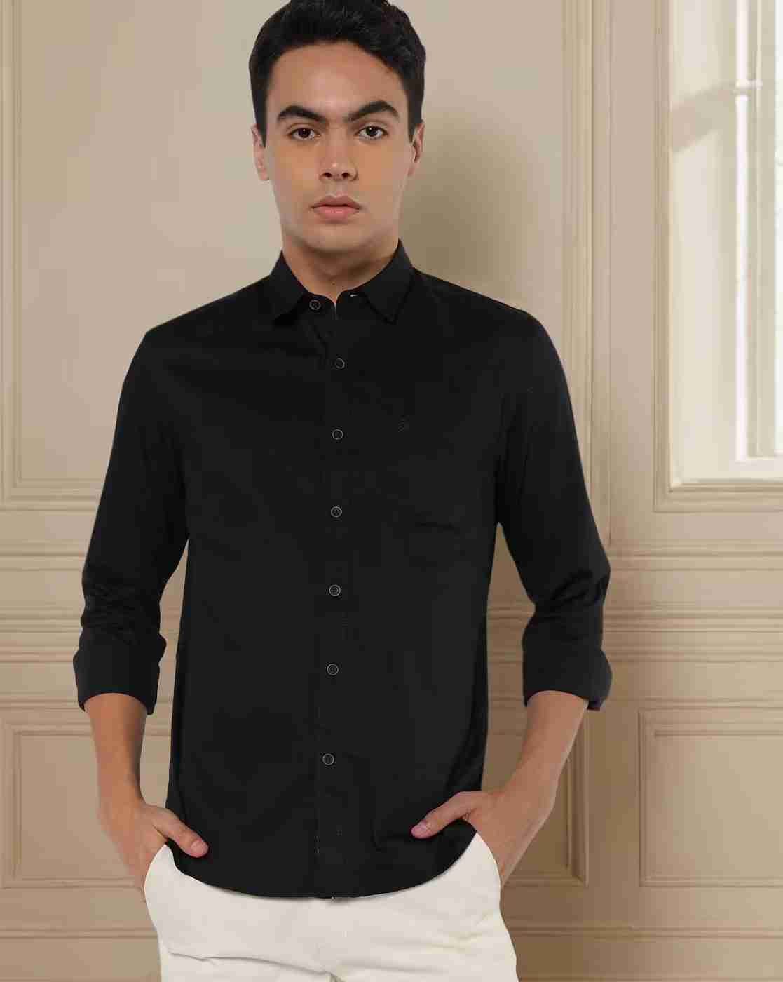 NETPLAY | Men Bedford Dobby Slim Fit Shirt with Patch Pocket|0