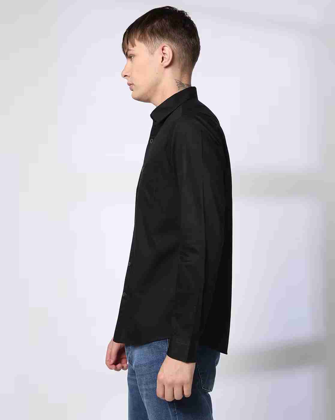NETPLAY | Men Bedford Dobby Slim Fit Shirt with Patch Pocket|1