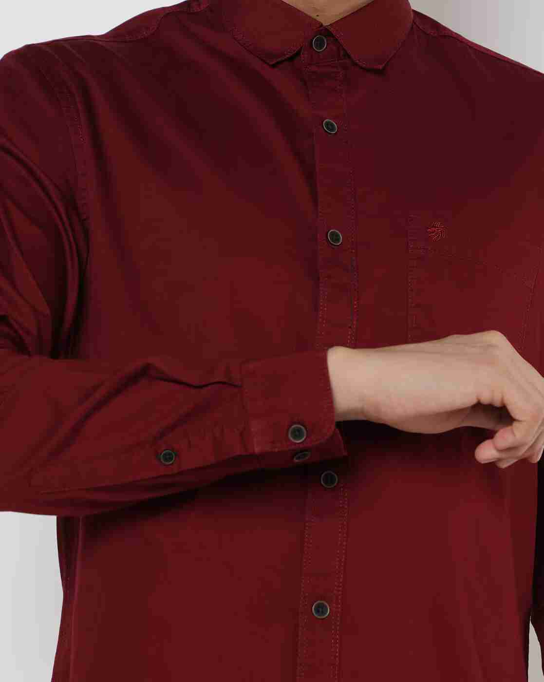 NETPLAY | Men Bedford Dobby Slim Fit Shirt with Patch Pocket|2