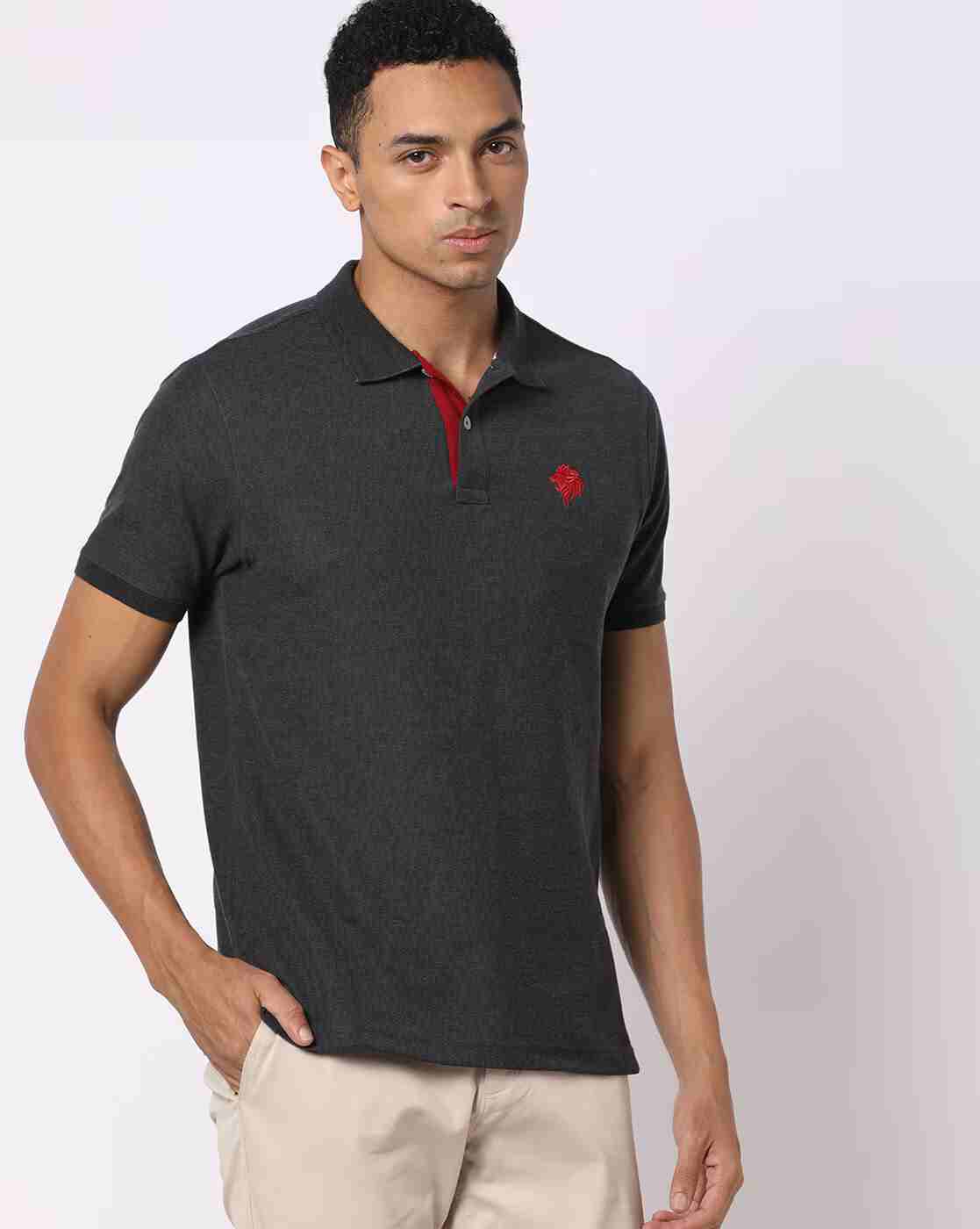 Regular Fit Cotton Polo T-Shirt