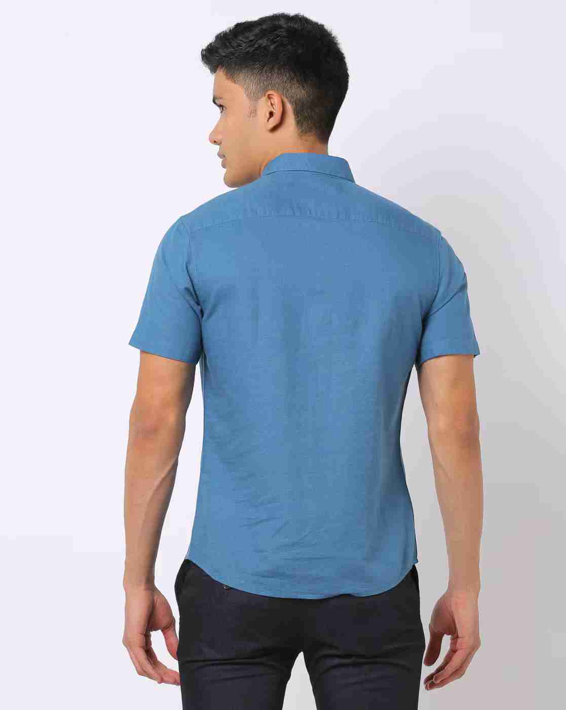 NETPLAY | Men Slim Fit Shirt with French Placket|1