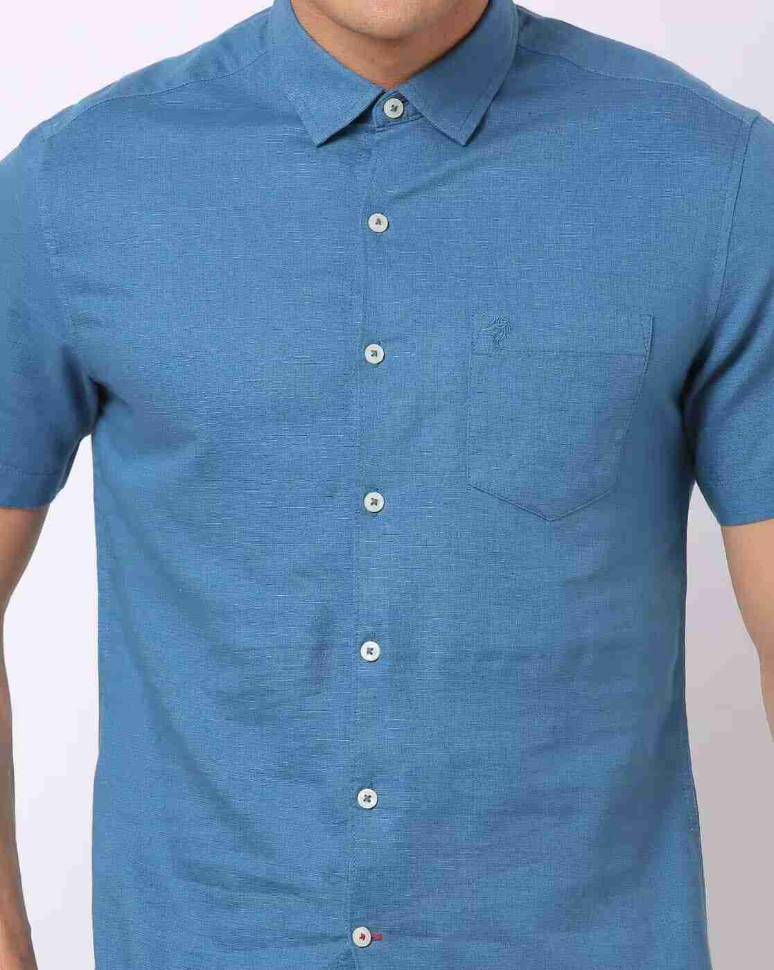 NETPLAY | Men Slim Fit Shirt with French Placket|2