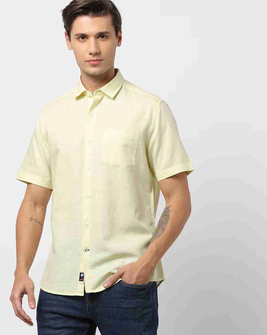 NETPLAY | Men Slim Fit Shirt with French Placket|0