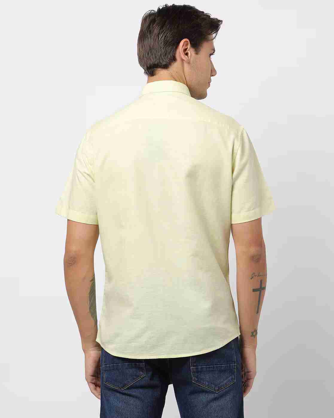 NETPLAY | Men Slim Fit Shirt with French Placket|2