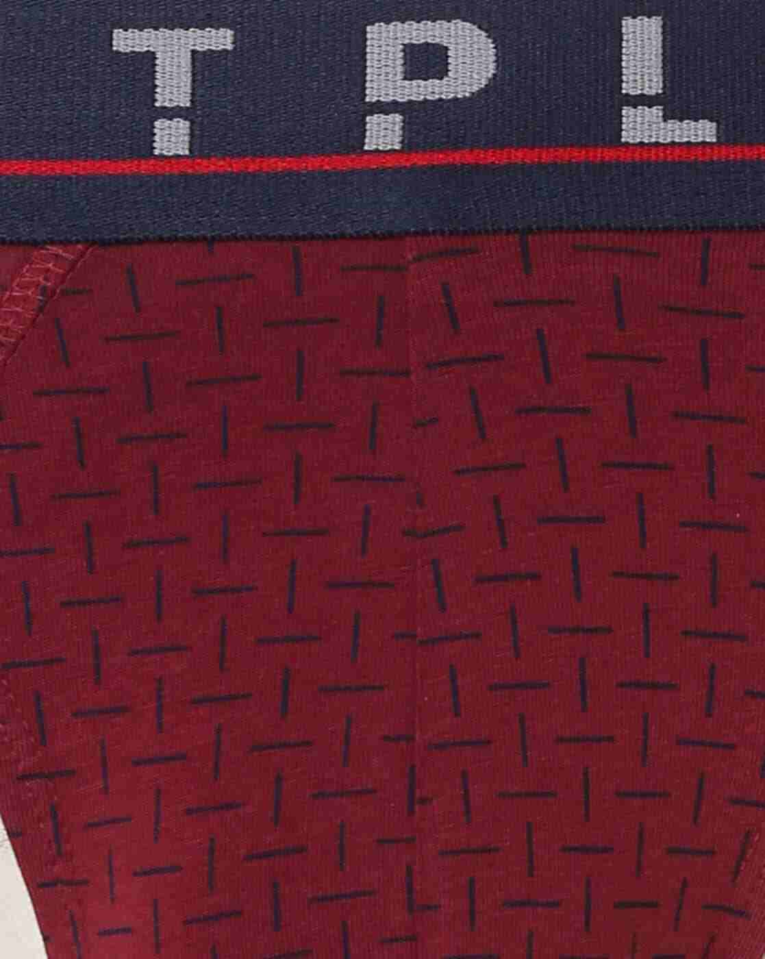 NETPLAY | Micro Print Briefs with Logo Elasticated Waist|2