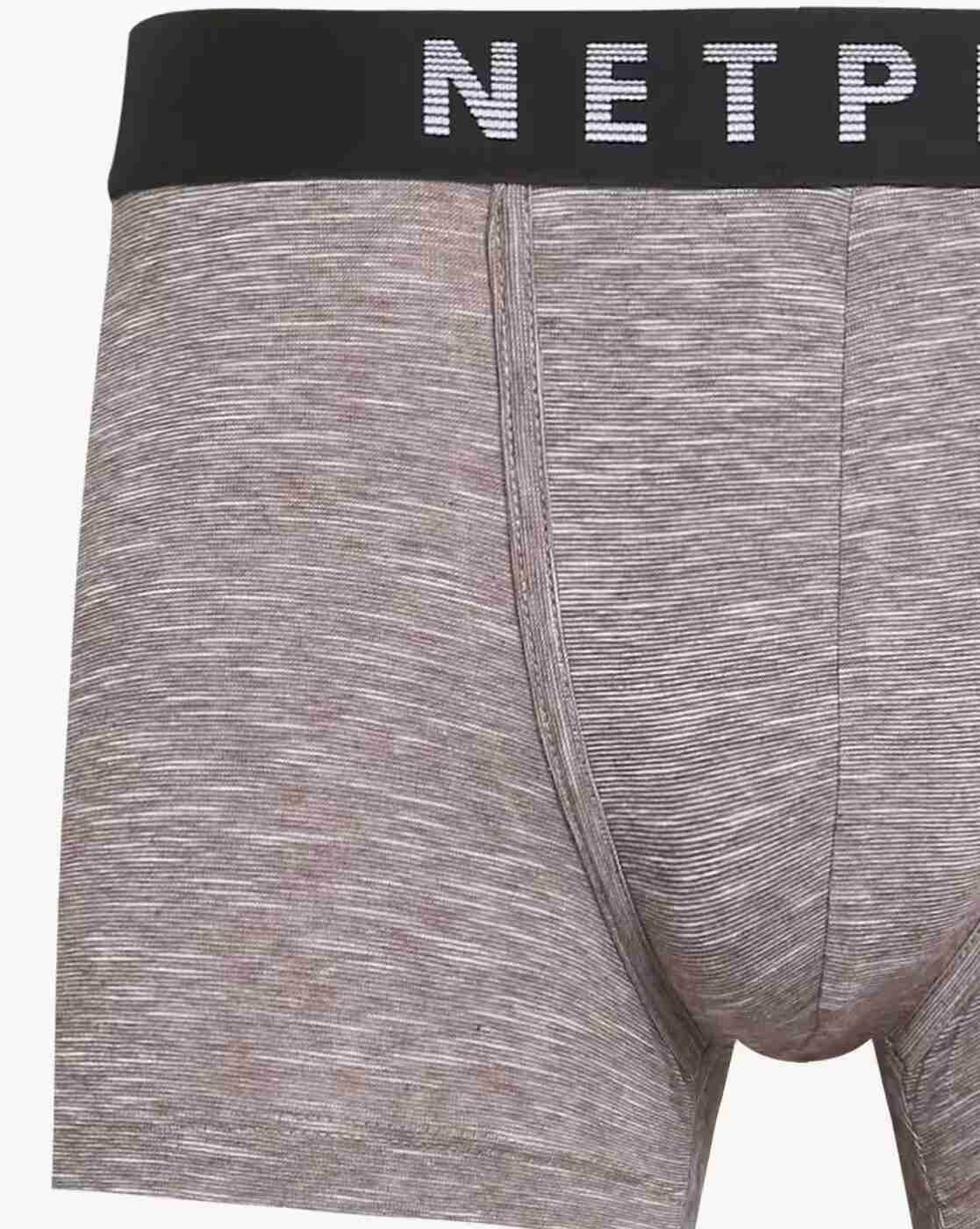 NETPLAY | Heathered Trunks with Brand Knit Waist|2