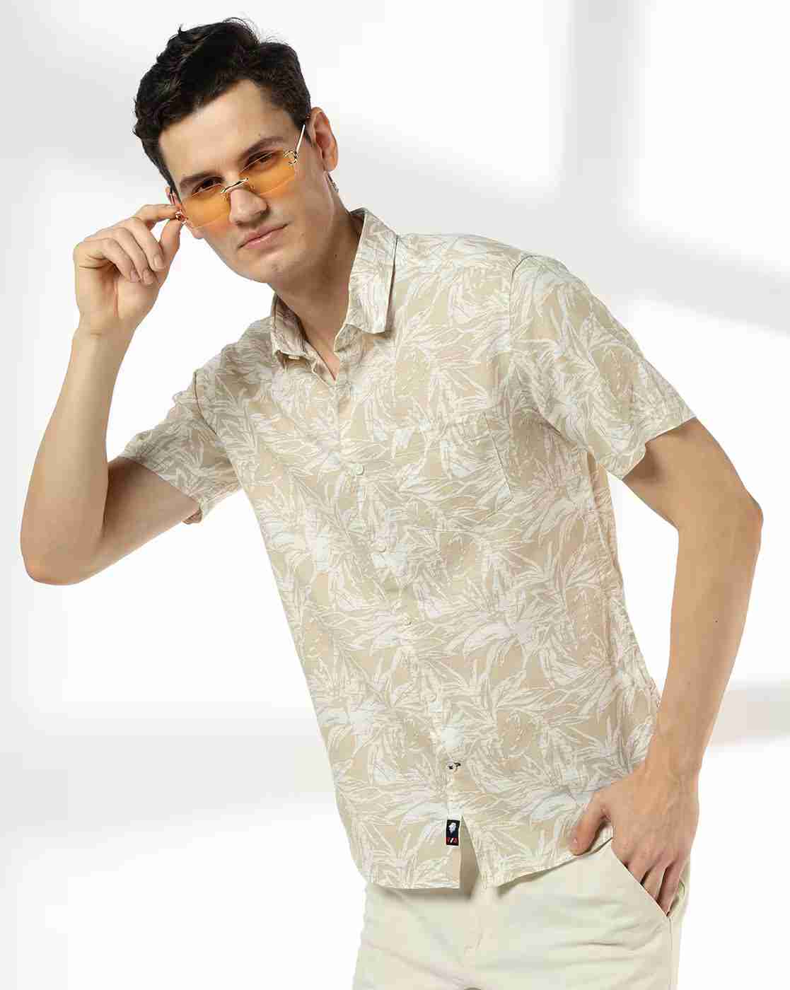 NETPLAY | Men Printed Slim Fit Shirt|0