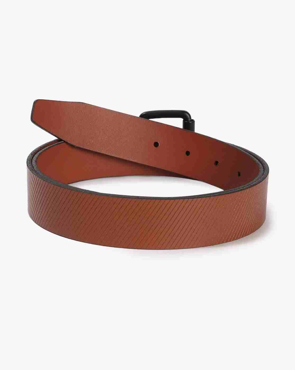 NETPLAY | Men Leather Belt with Buckle Closure|1