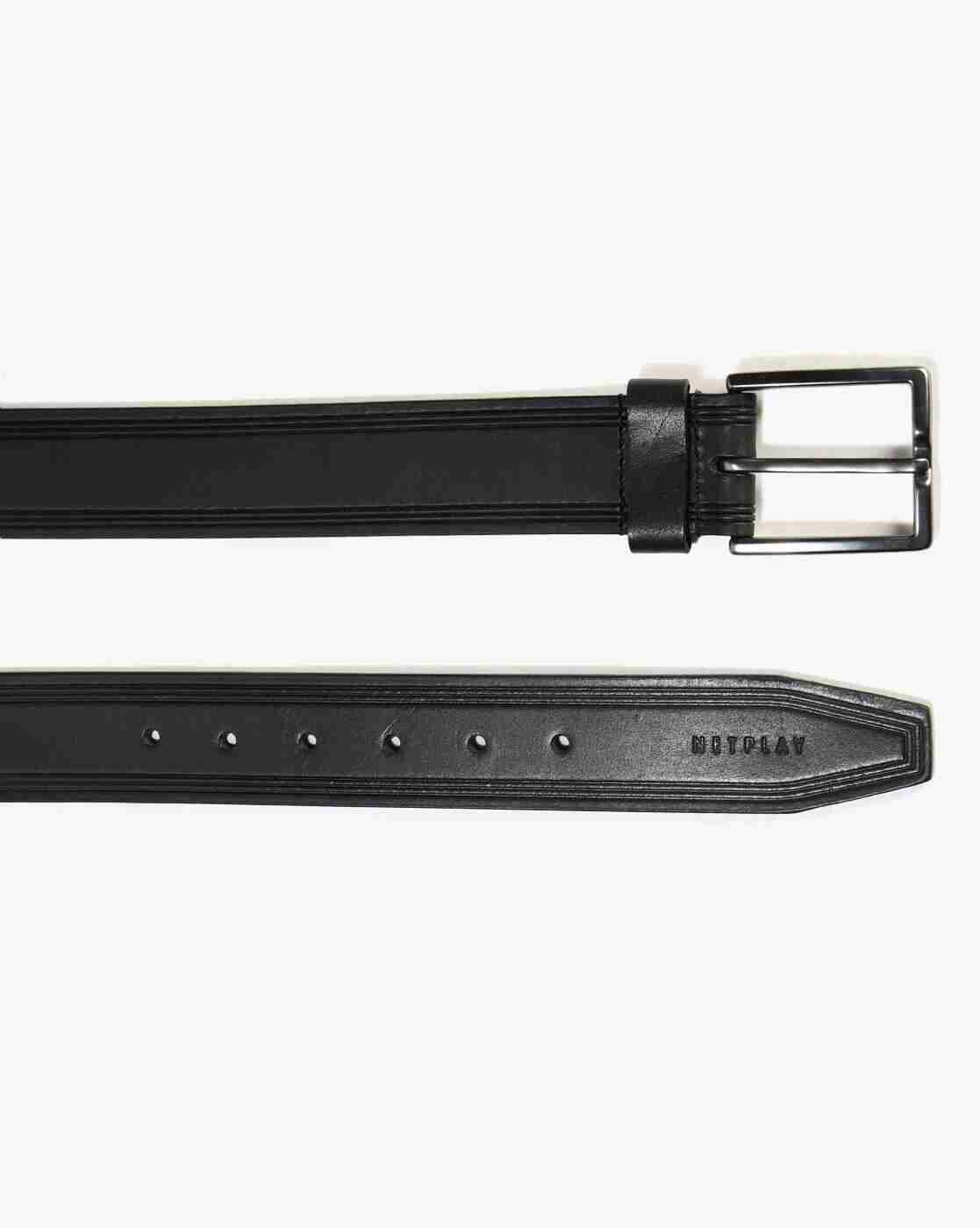 NETPLAY | Men Leather Belt with Buckle Closure|2