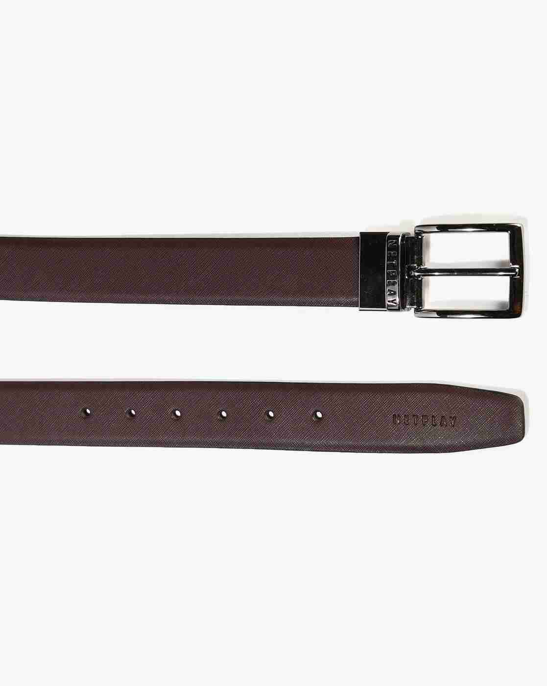 NETPLAY | Men Leather Belt with Buckle Closure|2