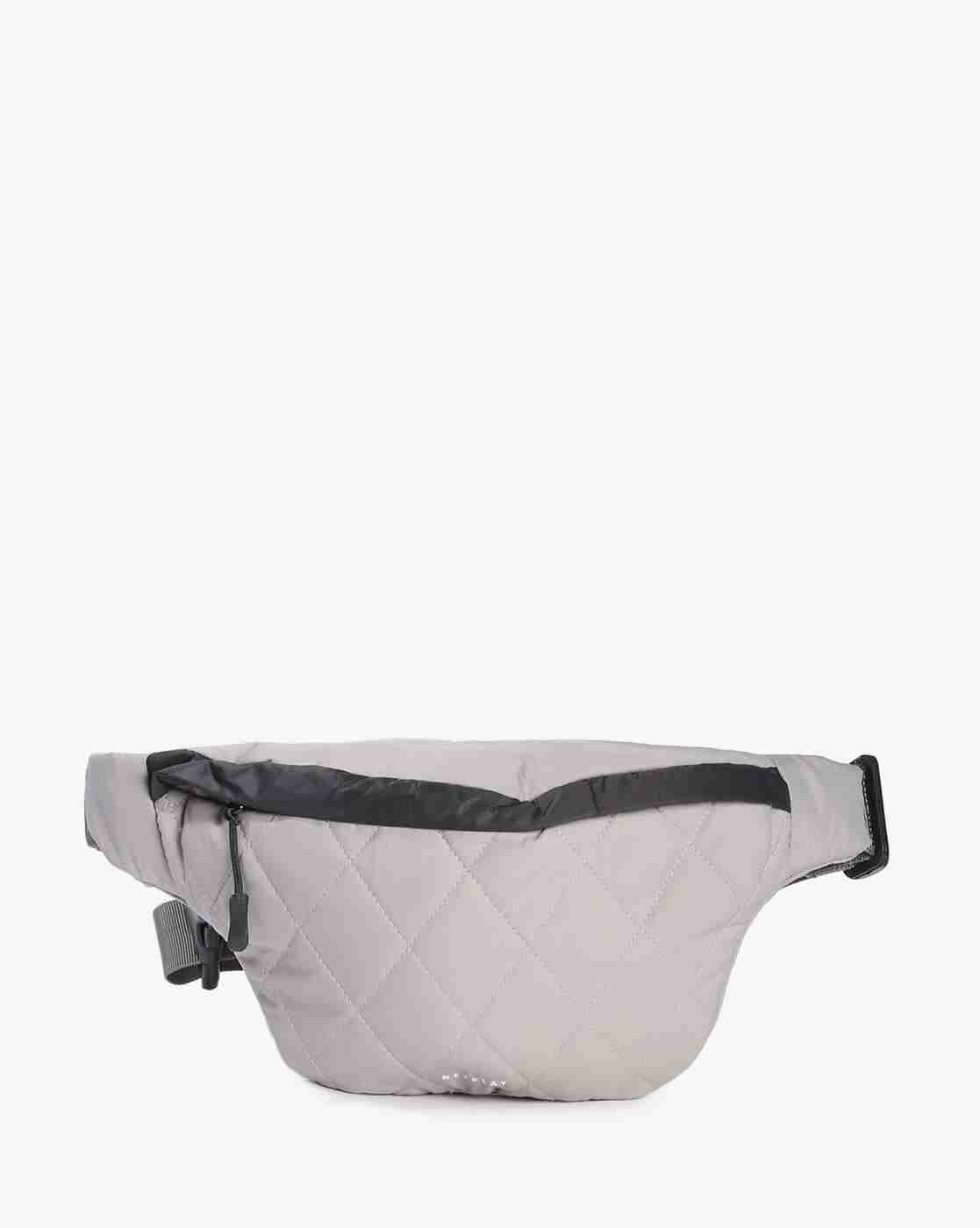 Men Quilted Waist Bag