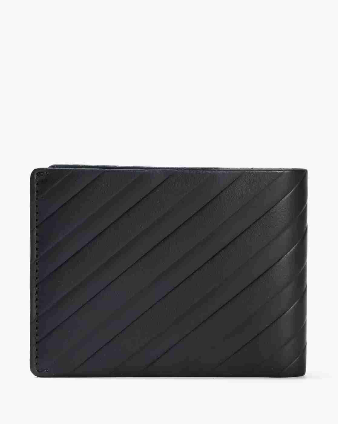 NETPLAY | Men Striped Leather Bi-Fold Wallet|1