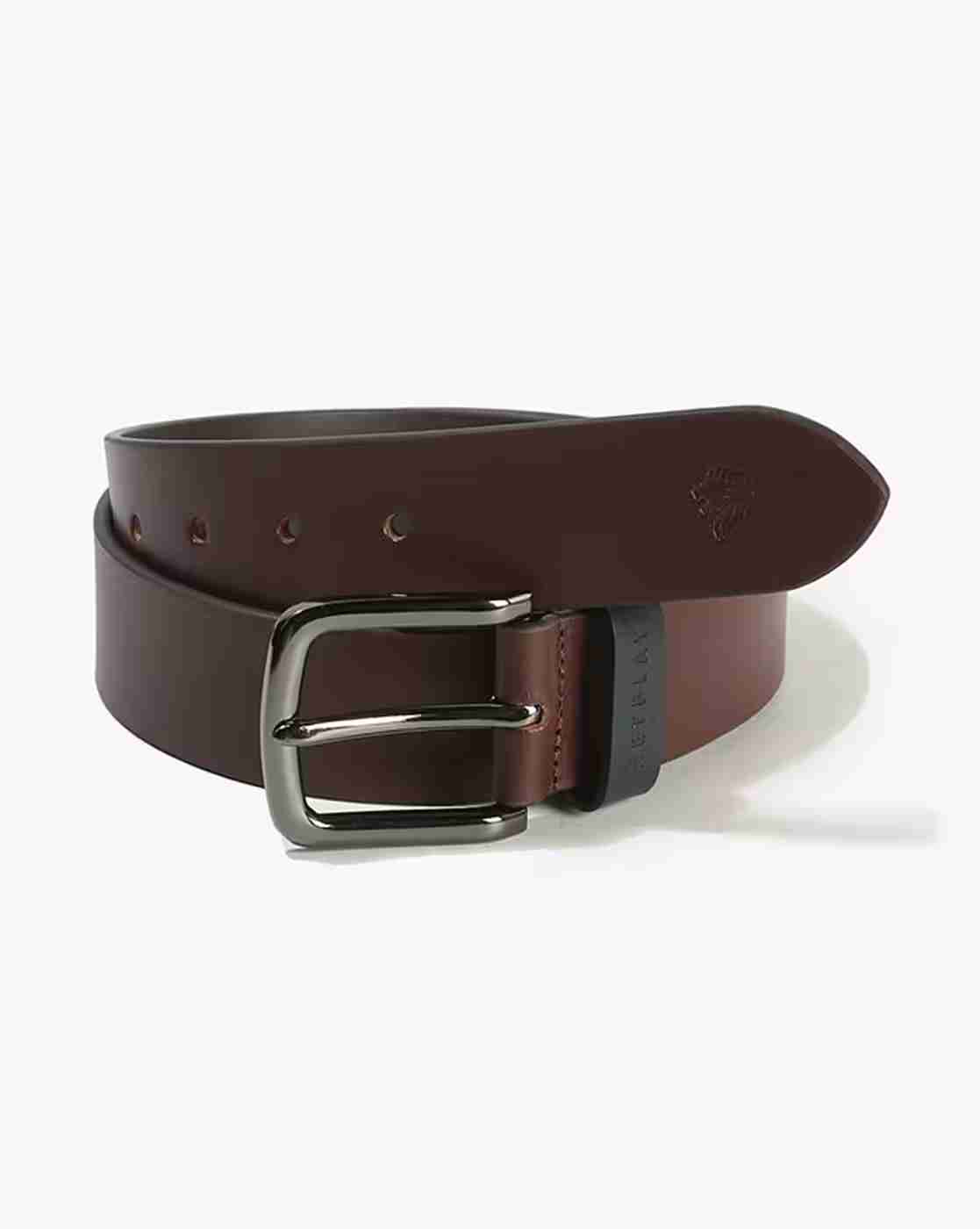 NETPLAY | Men Leather Belt with Buckle Closure|0