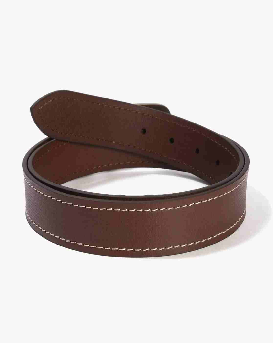 NETPLAY | Men Leather Belt with Buckle Closure|1
